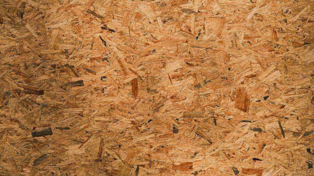 Détail de surface d’un panneau OSB